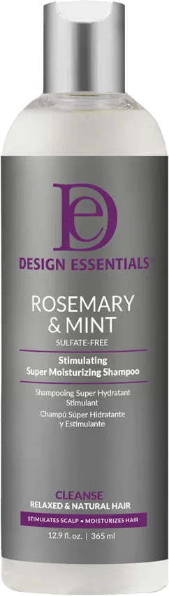Design Essentials Rosemary & Mint Stimulating Super Moisturizing Shampoo and Peppermint & Aloe Soothing Scalp Care Conditioner