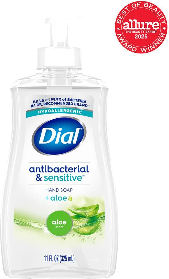 Dial Antibacterial & Sensitive Liquid Hand Soap with Aloe