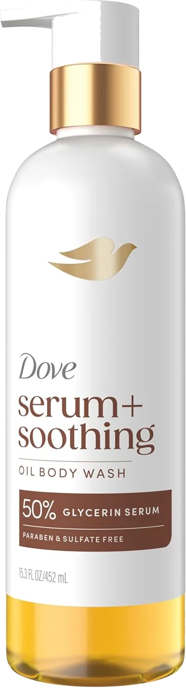 Dove Almond Oil & Sandal Wood Oil Body Wash Serum + Soothing