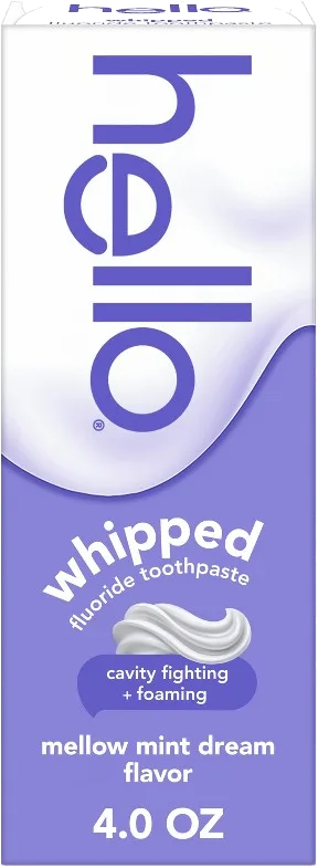 Hello Whipped Fluoride Toothpaste