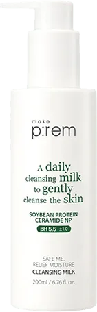 makeprem Safe Me. Relief Moisture Cleansing Milk