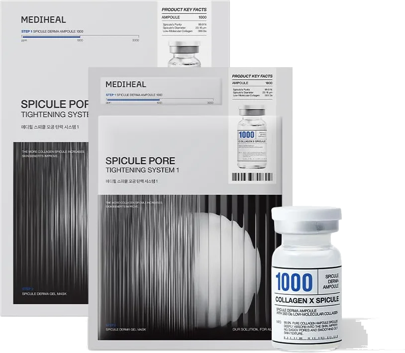 Mediheal Two-Step Collagen Spicule Ampoule and Gel Mask Set