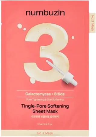 numbuzin No.3 Tingle-Pore Softening Sheet Mask
