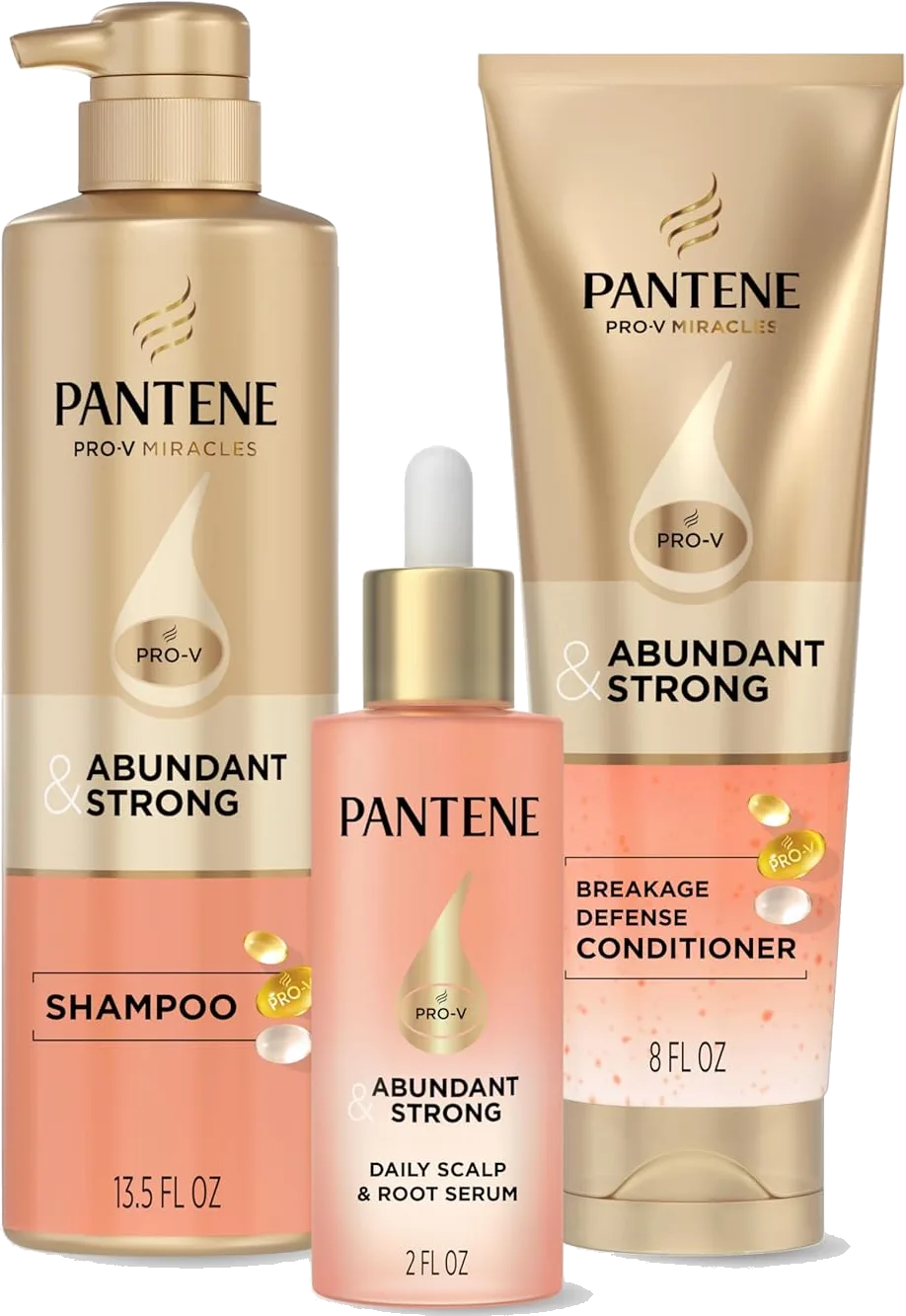 Pantene Abundant & Strong Shampoo, Conditioner & Serum