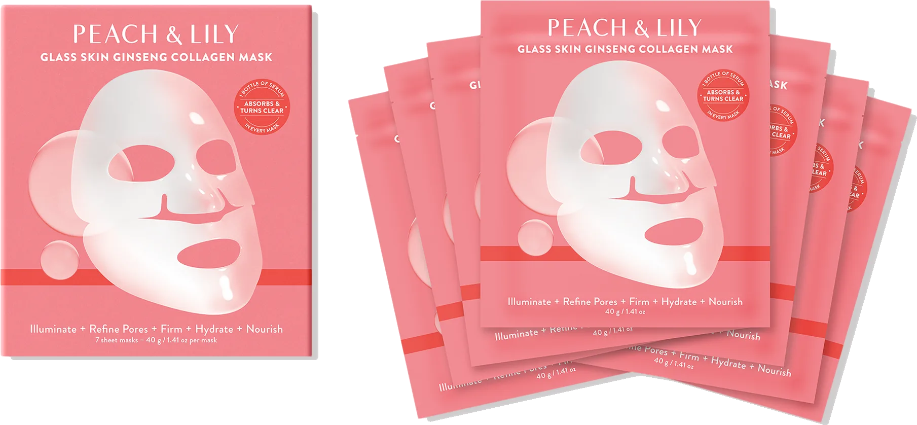 Peach & Lily Glass Skin Ginseng Collagen Mask