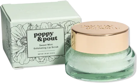 Poppy & Pout Sweet Mint Exfoliating Lip Scrub