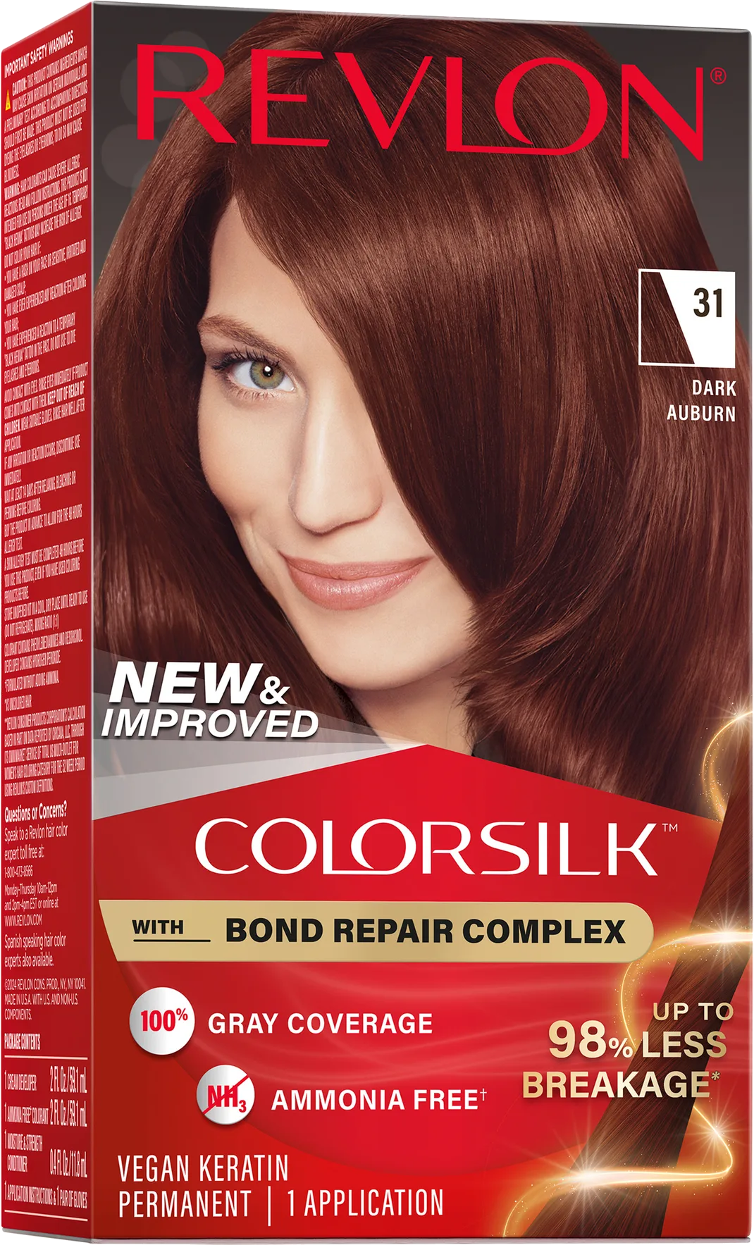 Revlon ColorSilk with Bond Repair Complex Permanent Hair Dye