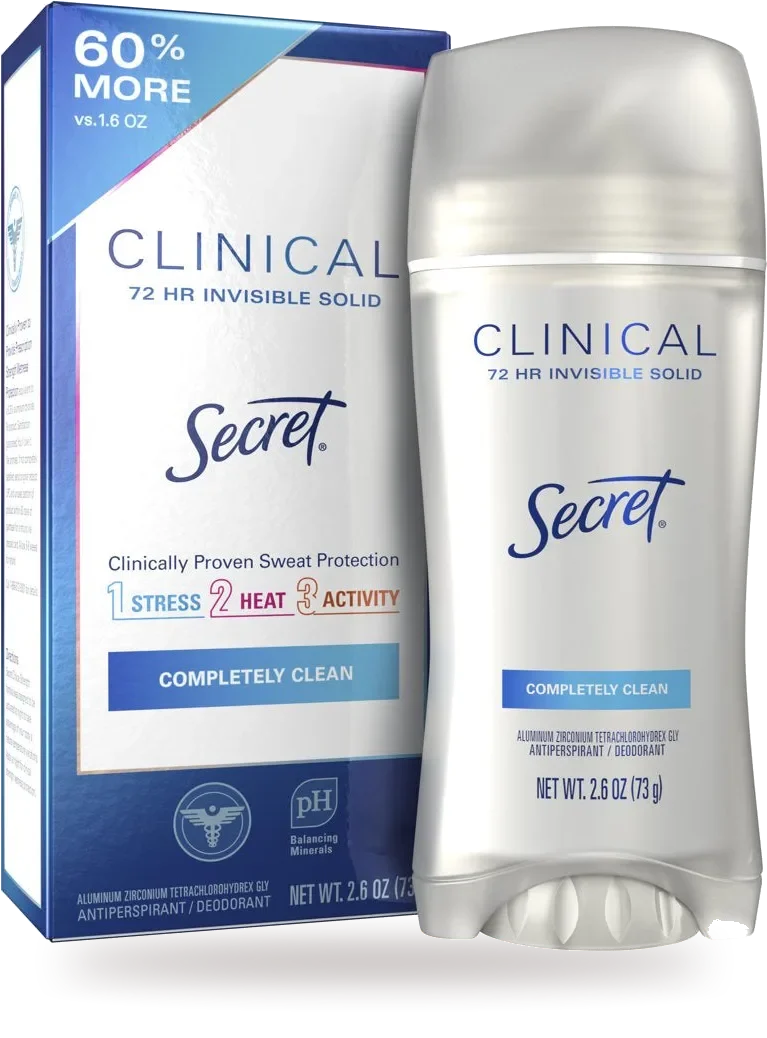 Secret Clinical Strength Completely Clean Invisible Solid Antiperspirant/Deodorant