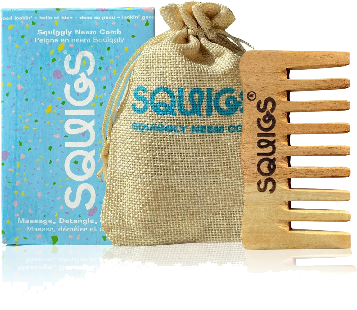 Squigs Squiggly Neem Comb