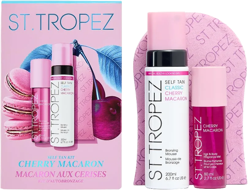 St. Tropez Cherry Macaron Self Tan and Body Mist Set