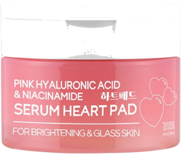 tenzero Pink Hyaluronic Acid Niacinamide Serum Heart Pad