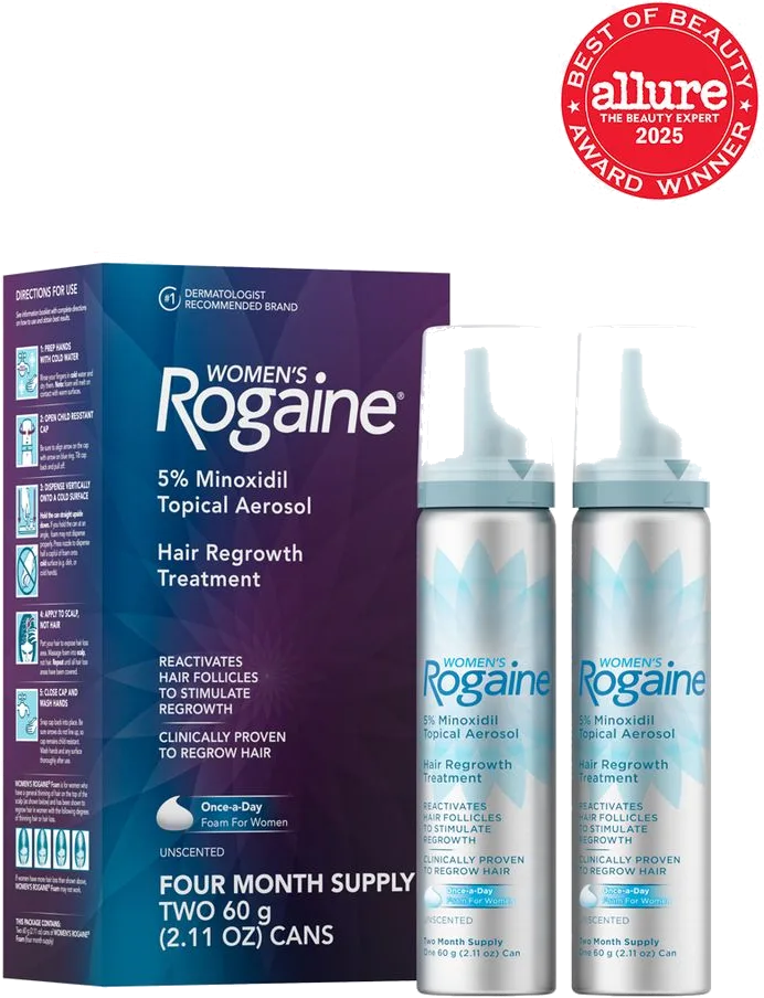 Women's Rogaine 5% Minoxidil Unscented Foam